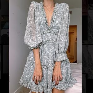 Saints and Secrets V-neck Backless dress